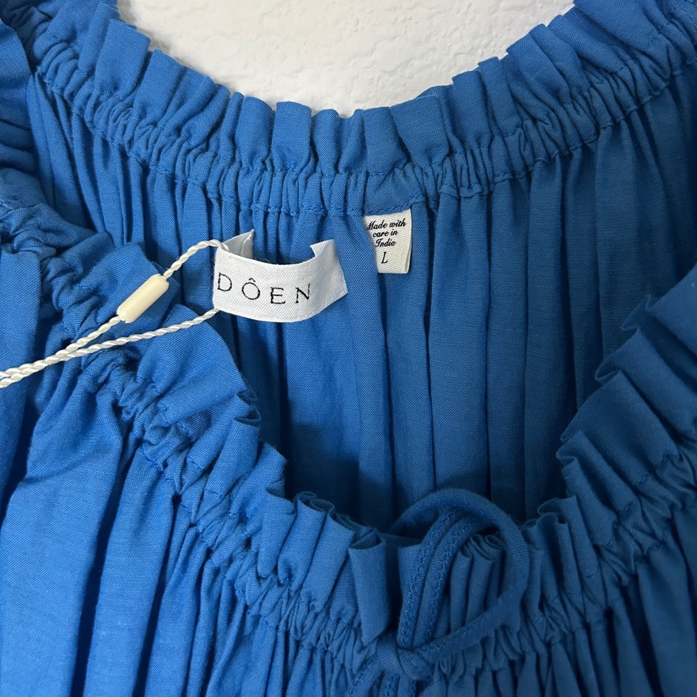NWT Doen Ischia Dress Corfu Blue - Picture 8 of 12